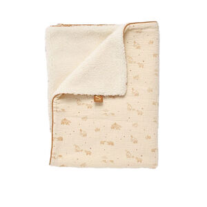 Couverture polaire/double gaze 100 x 75 cm imprimé Orsino 