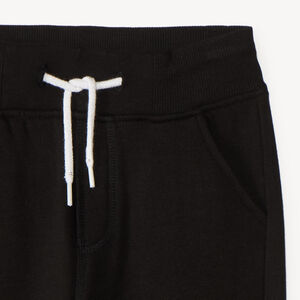 Pantalón jogging de molleton slub liso para niño 