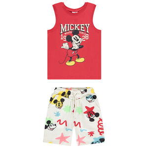 Conjunto de camiseta sin mangas + bermudas Mickey Disney para niño 