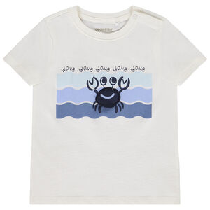 Camiseta de manga corta con solapa 3D divertida para bebé niño 