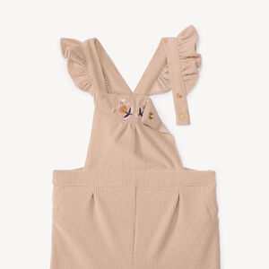 Pantalón corto de pana bordado para bebé niña 