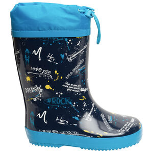 Botas de agua impermeables con fuelle para niño. 