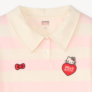 Polo de niña de manga larga con parche de Hello Kitty 