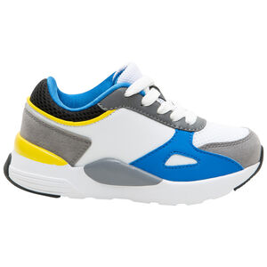 Zapatillas de estilo deportivo con aplicaciones que contrastan y suela de cuña 