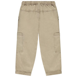 Pantalón recto liso con bolsillos laterales para bebé niño 