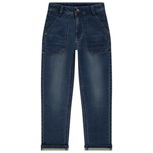 Pantalones vaqueros rectos efecto desgastado para niño 