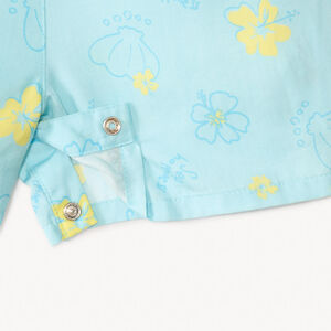 Mono corto con estampado floral para niña 