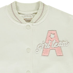 Chaqueta Teddy de felpa efecto colorblock para niña 