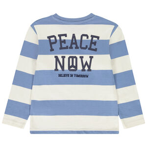 Camiseta de manga larga a rayas niño 