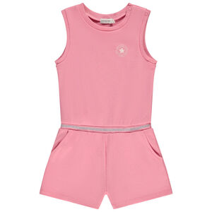 Combishort en molleton avec taille élastiquée pour fille 