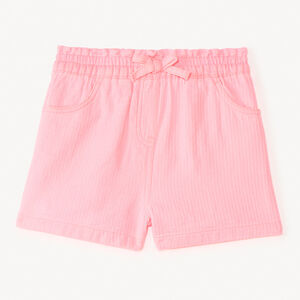 Short de tela de color sólido para bebé niña 