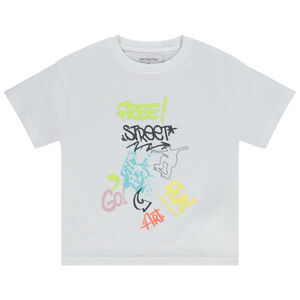 Camiseta manga corta print skater efecto graffiti para niño 