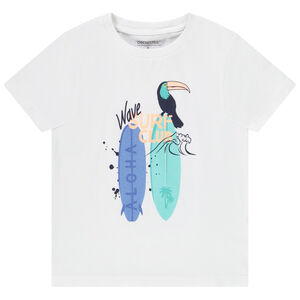 Camiseta de manga corta de jersey con estampado para niño 