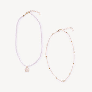 Lot de 2 colliers fantaisie pour fille  Main Lot de 2 colliers fantaisie pour fille