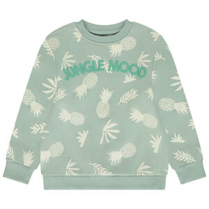 Sudadera de felpa estampado fantasía y puff print para niño 