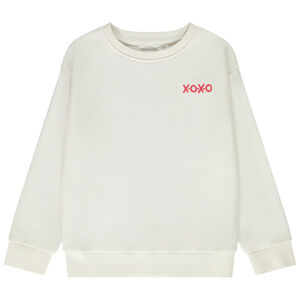 Sudadera de felpa oversize bordada y estampada para niño 