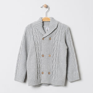 Chaqueta de punto de fantasía con doble botonadura Main Chaqueta de punto de fantasía con doble botonadura