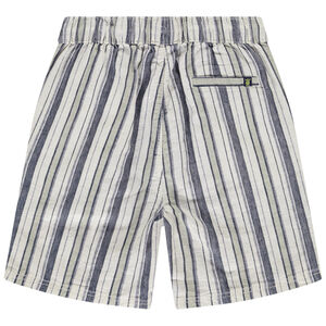 Bermudas de tela a rayas para niño 