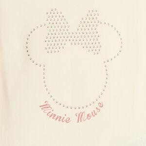 Camiseta de manga larga para niña con strass de Minnie Disney 