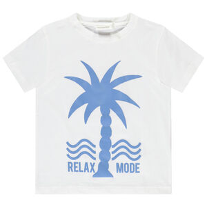 Camiseta de manga corta con palmera para niño 