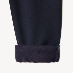 Pantalón de chándal niño de felpa lisa. 
