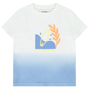 Camiseta de manga corta con estampado degradado para niño 