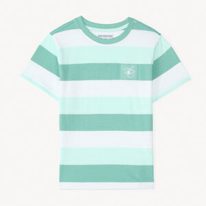 Camiseta de rayas de manga corta para niño 