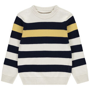 Suéter de punto con rayas para niño 
