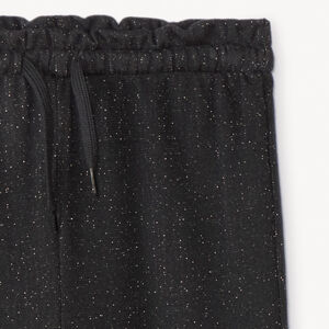 Pantalón de chándal recto de felpa brillante niña 