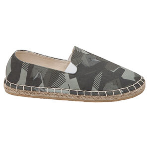 Alpargatas de tela con motivo militar all-over 