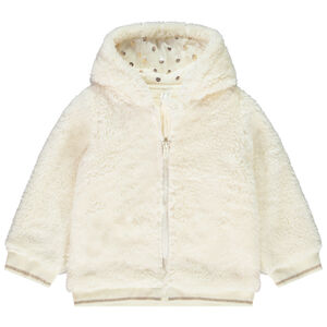 Chaleco polar liso de sherpa para bebé niña  Main Chaleco polar liso de sherpa para bebé niña