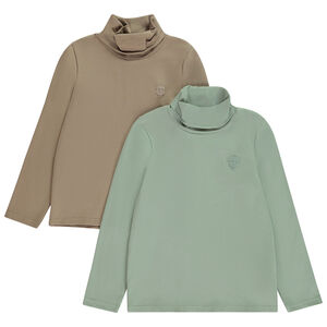 Pack de 2 bajo cuellos con estampado de calavera para niño  Main Pack de 2 bajo cuellos con estampado de calavera para niño