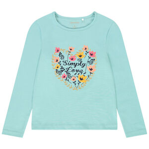 T-shirt manches longues en jersey print fantaisie pour fille Main T-shirt manches longues en jersey print fantaisie pour fille