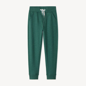 Pantalón de chándal liso de felpa para niño 