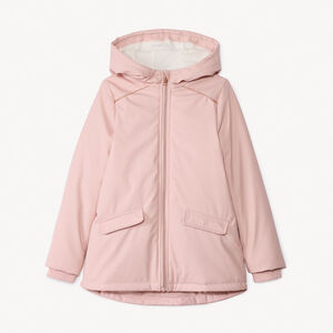 Parka de goma repelente de agua forrada de sherpa para niña  Main Parka de goma repelente de agua forrada de sherpa para niña