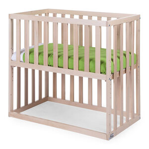 Cuna colecho con ruedas - Madera de haya natural - 50 x 90 cm 