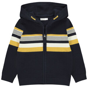 Chaleco de punto con capucha para niño 