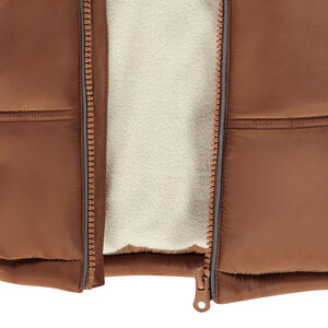 Chaqueta acolchada con capucha para niño con forro de micropolar 