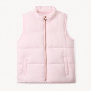 Chaleco de tela mate para niña 