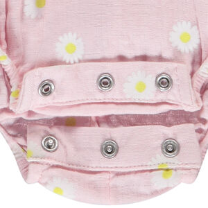Pelele de manga larga estampado margaritas para bebé niña  Main Pelele de manga larga estampado margaritas para bebé niña