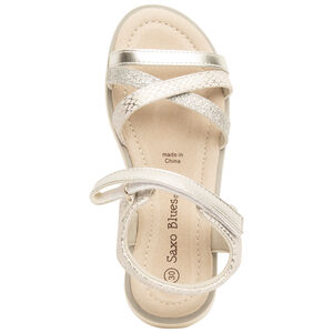 Sandalias efecto serpiente con suelas gruesas para niña 