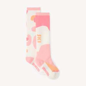 Lot de 2 chaussettes hautes de ski imprimé arty pour fille  Main Lot de 2 chaussettes hautes de ski imprimé arty pour fille