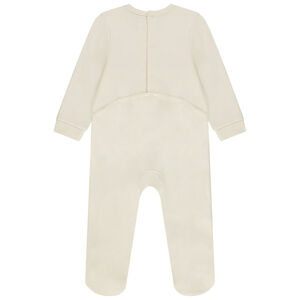 Pelele estampado de gato para bebé con aberturas adaptadas a la edad 