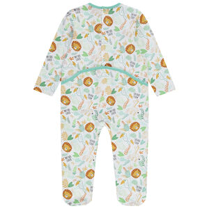 Lote de 3 peleles de jersey para bebé niño - Aperturas diferentes según la edad 