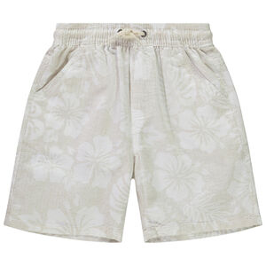 Bermudas estampadas con flores de hibisco para niño 