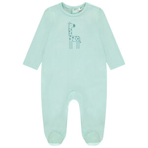 Pelele de punto liso con estampado de animal para bebé niño 