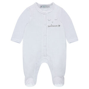 Pelele de terciopelo bordado Feather  Main Pelele de terciopelo bordado Feather