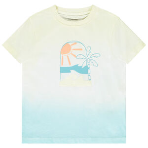 Camiseta de manga corta con estampado degradado para niño 