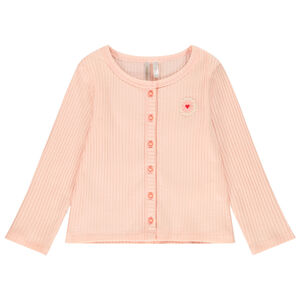 Chaleco de punto acanalado para bebé niña 