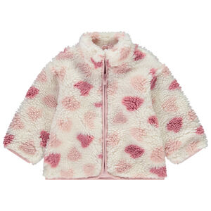 Chaqueta de sherpa con estampado de corazones para niña bebé  Main Chaqueta de sherpa con estampado de corazones para niña bebé